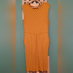 Boden Yellow Polka Dot Dress